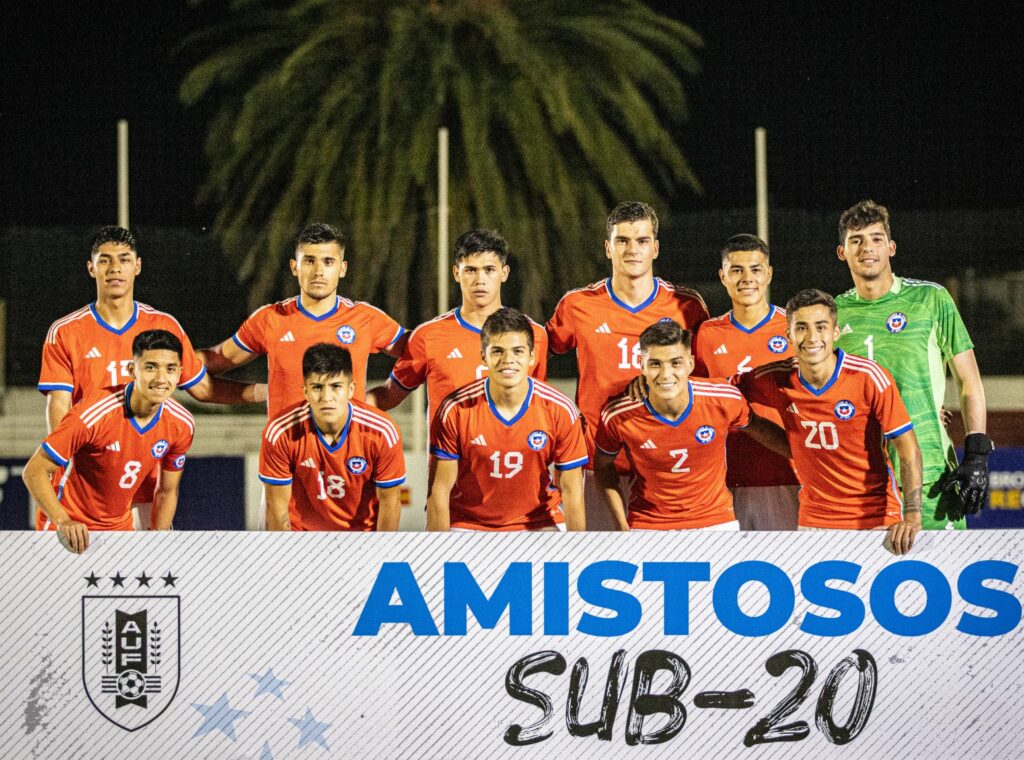 Chile sub-20 empató a 2 goles ante Uruguay sub-20 en amistoso internacional