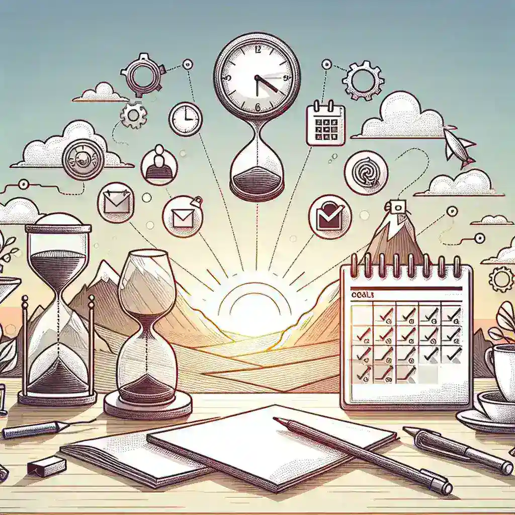 "Persona utilizando herramientas digitales para planificar proyectos personales, organizando tareas y gestionando el tiempo eficazmente para alcanzar metas."