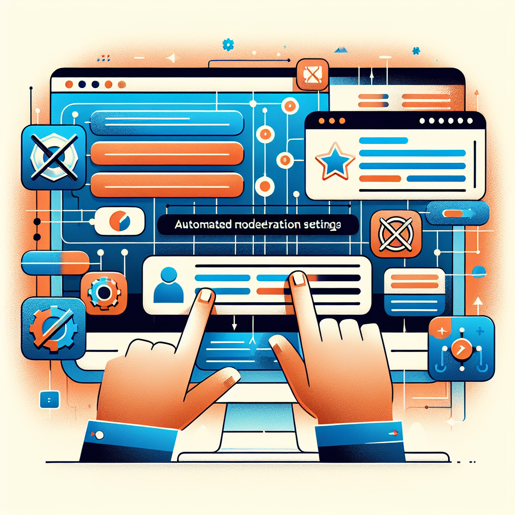 "Configuraciones de AutoMod en Discord: Ejemplo de interfaz y opciones para activar características de automatización en la gestión de servidores."