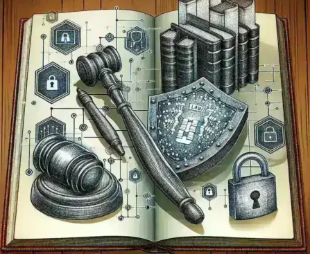 "Infografía sobre la implementación de la Regulación de Protección de Datos Personales tras la Ley de Protección de Datos Personales (UU PDP), destacando los principales puntos y etapas del proceso de adecuación normativa."