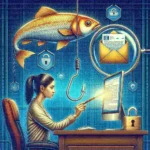 Alt text: "Infografía sobre cómo evitar ataques de phishing, destacando consejos de protección digital en la guía completa, con iconos de seguridad y ejemplos de correos electrónicos de phishing."