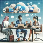 Alt text: "Guía completa sobre cómo usar Google Drive para trabajo colaborativo, mostrando la interfaz de Google Drive con documentos y carpetas compartidas entre varios usuarios."