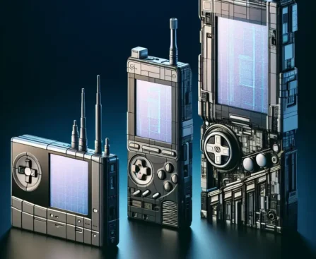 "Gráfica que ilustra los cambios en la arquitectura de dispositivos de juegos portátiles, destacando su impacto en el rendimiento y la experiencia del usuario en el futuro."